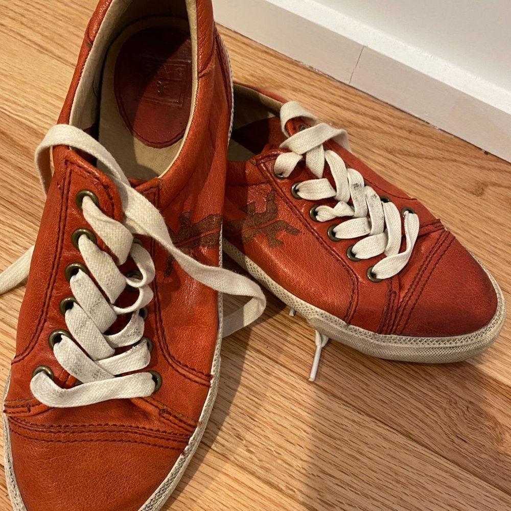 Frye Women Leather Red Sneaker 1863 - size 8